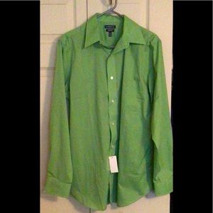 NWT Croft & Barrow Long Sleeve Lime Green Button Down